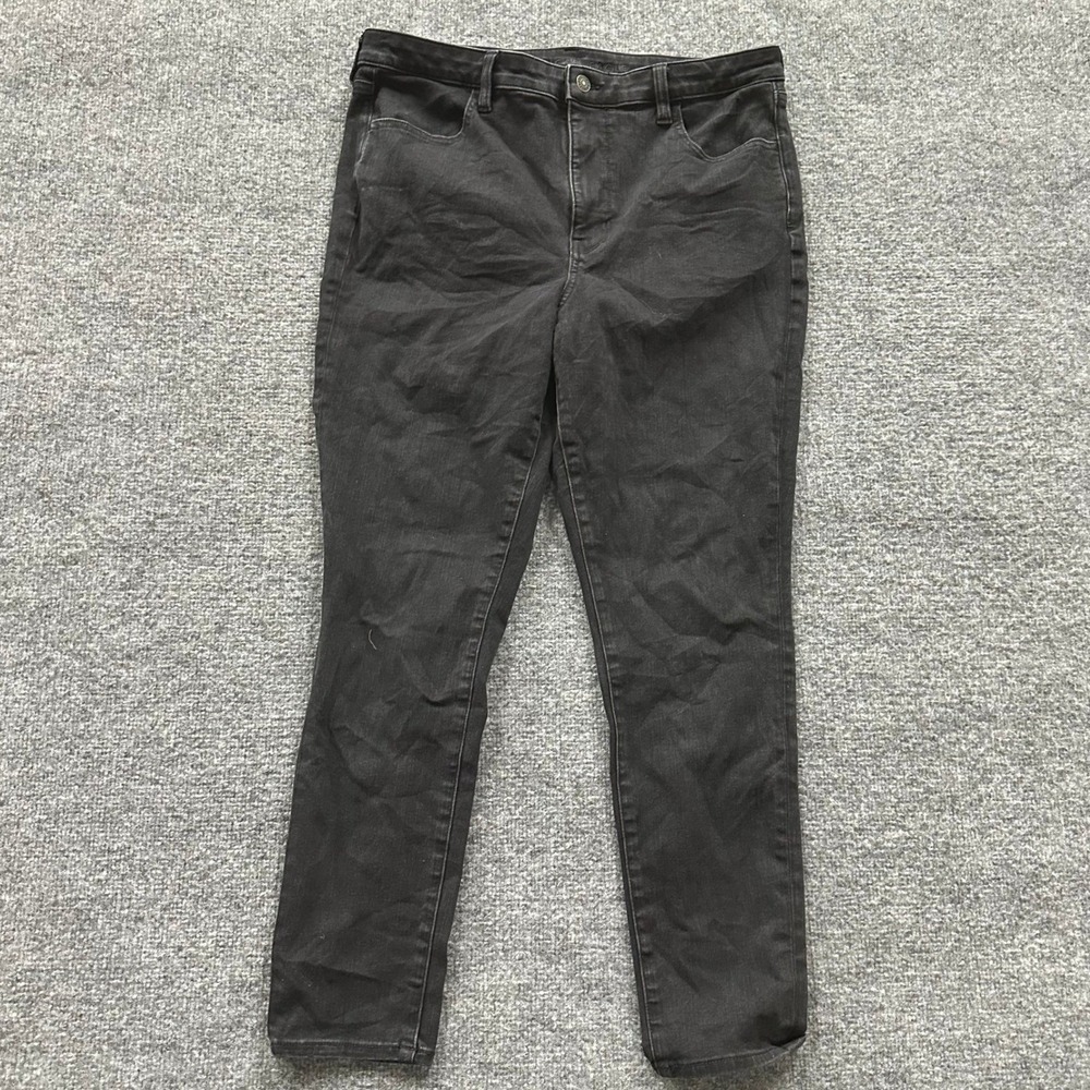 American Eagle Jeans Womens Size 16 Black The Dream Jean Viscose Blend Stretch
